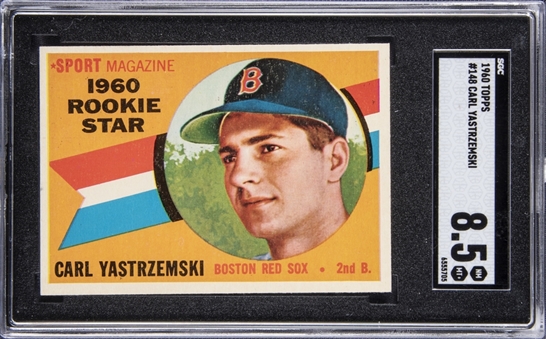1960 Topps #148 Carl Yastrzemski Rookie Card – SGC NM-MT+ 8.5